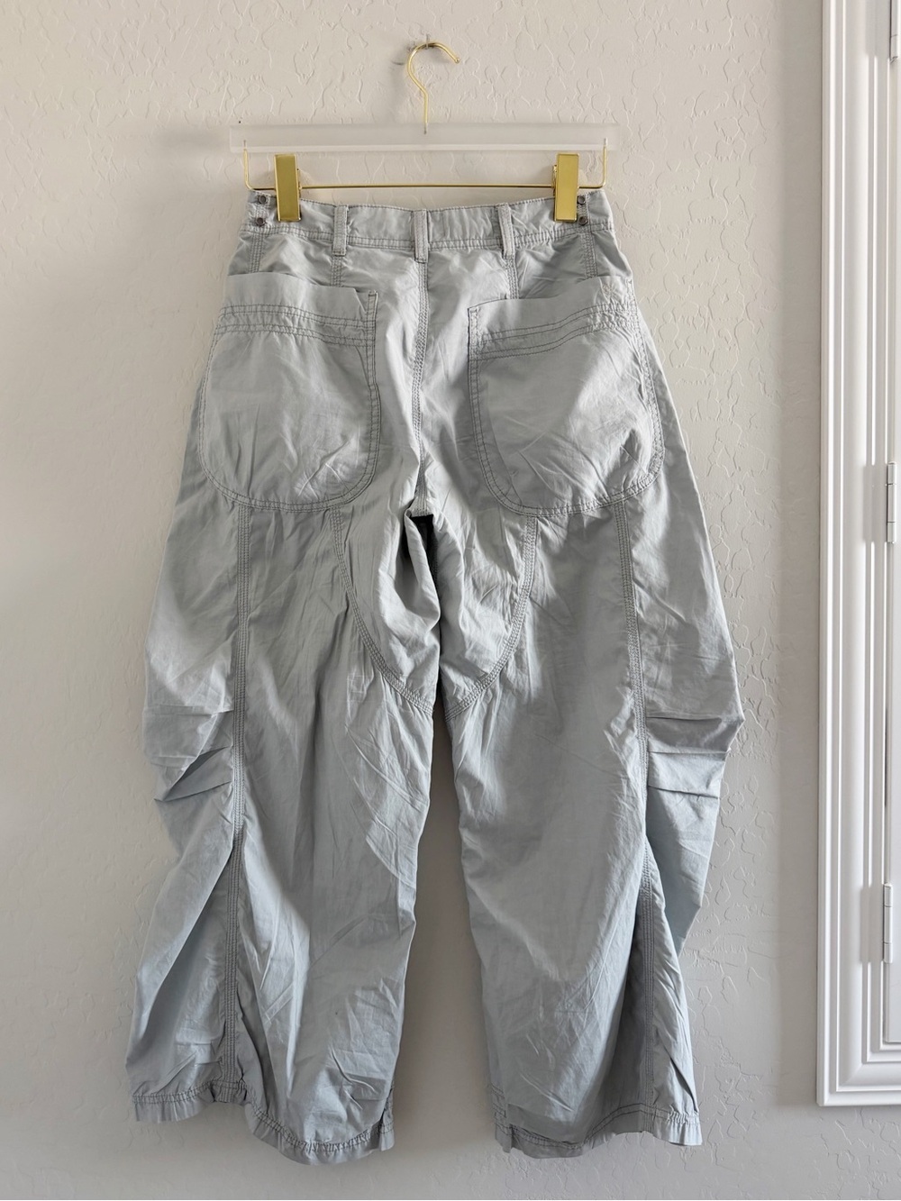 Anthropologie Pilcro Parachute Curve Barrel Wide Leg Pants Trousers Size 26 - Picture 8 of 15